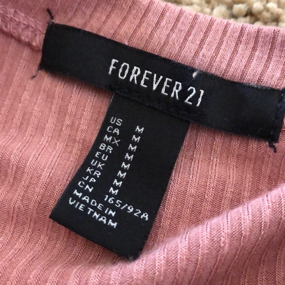 Pink Ribbed Tee - Picture 2 of 2